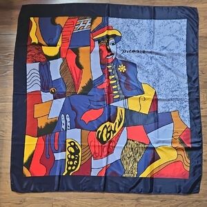 Picasso Cubist Abstract Art Silk Scarf Tapestry Wall Art Poster